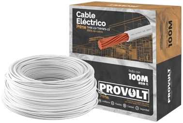 Cable blanco y empaque de PROVOLT Prime